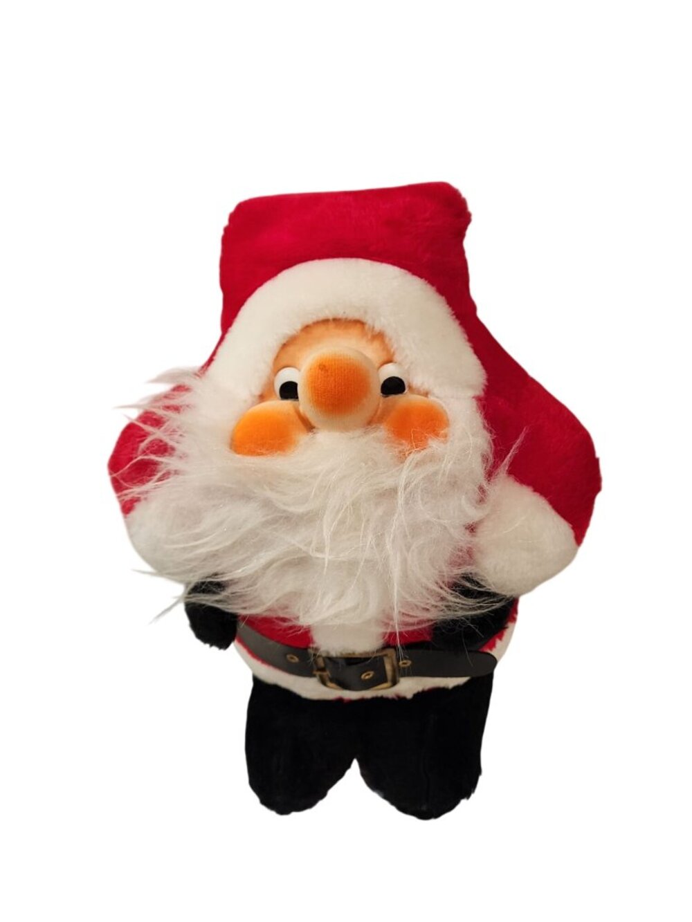 15" Vintage 1982 Rennoc Santa Clause Christmas Doll Stuffed Toy